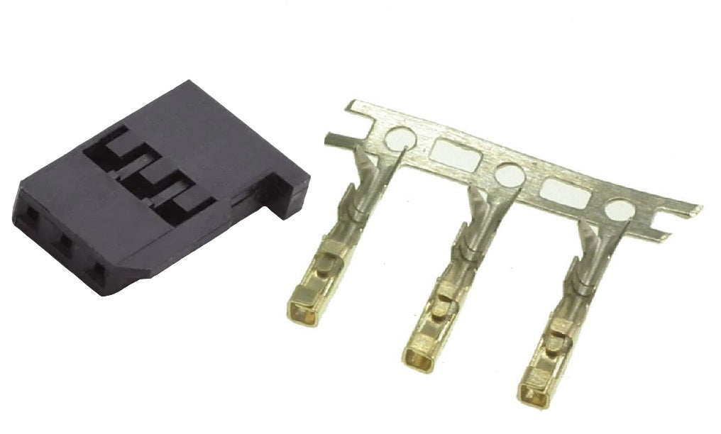 Genuine Futaba Male Connector Plug Kit Single Plug & 3 Female Pins Only