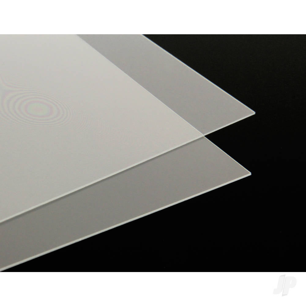 10Thou Clear Plastiglaze Acetate Plastic Sheet 0.25mm (9 x 12ins)