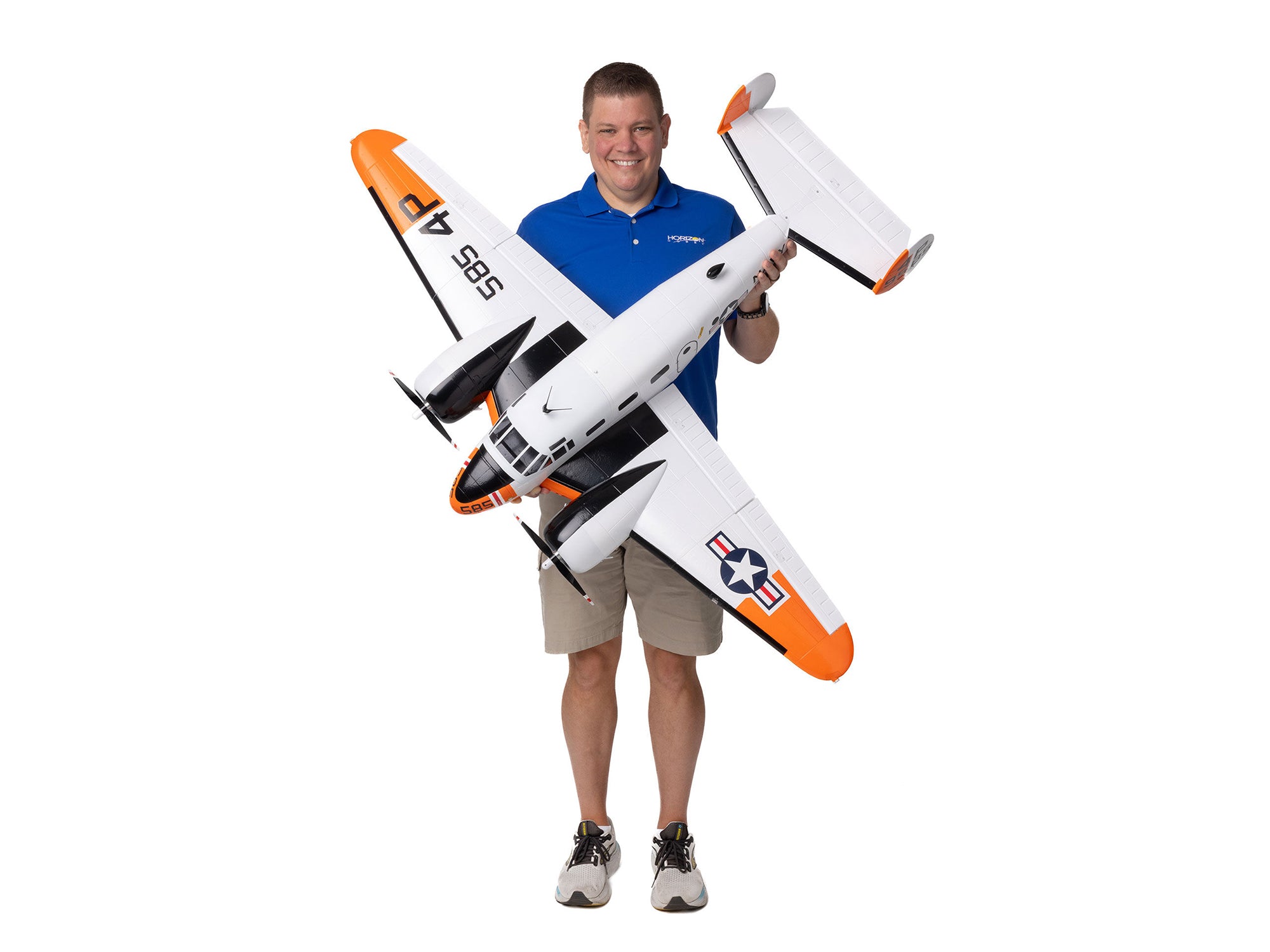 E-Flite Beechcraft D18/RC-45J 1.5m BNF Basic with AS3X+ and SAFE Select EFL-3726