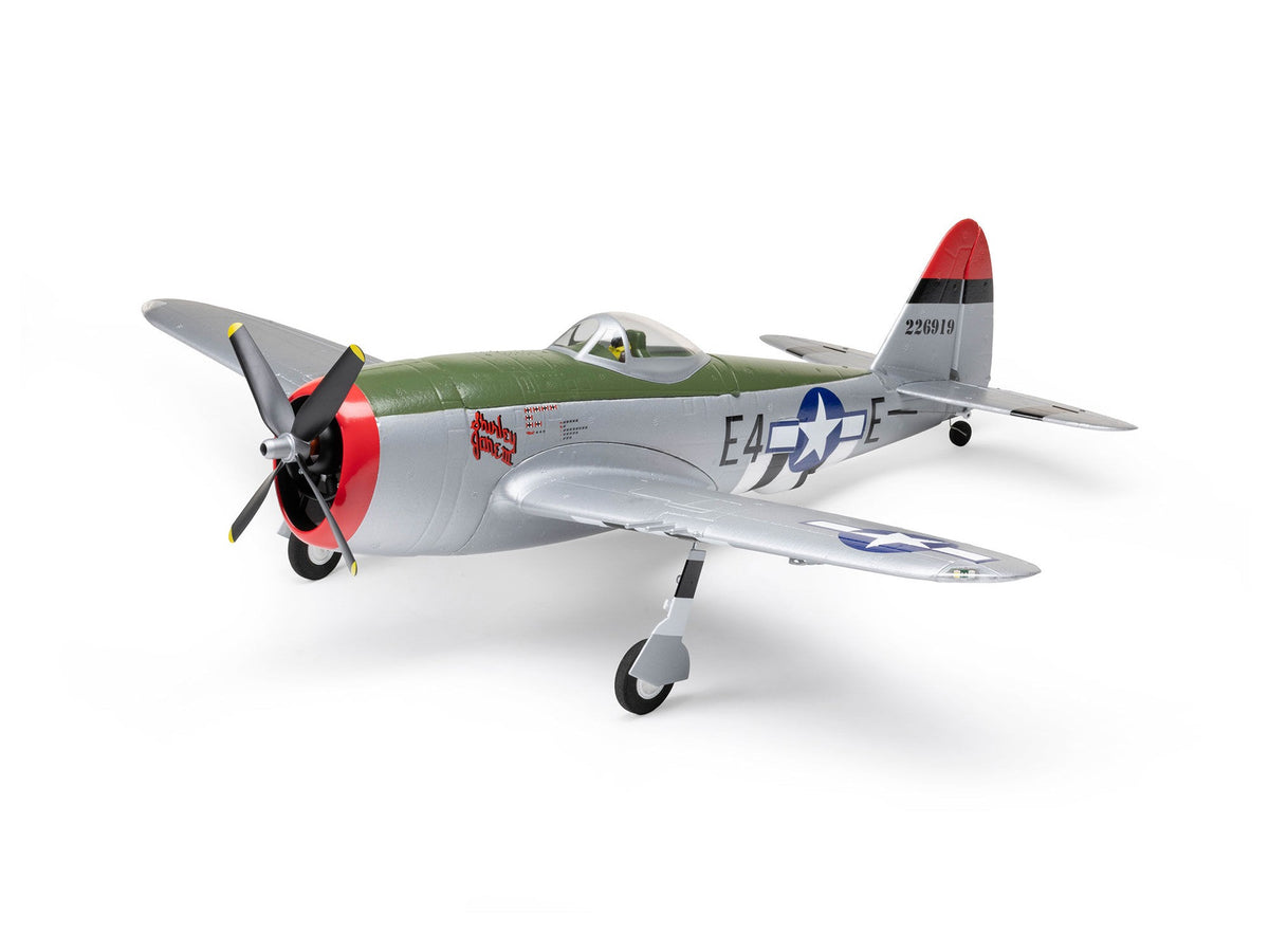 E-Flite Micro P-47 Thunderbolt BNF Basic with AS3X+ & SAFE Select EFL07050