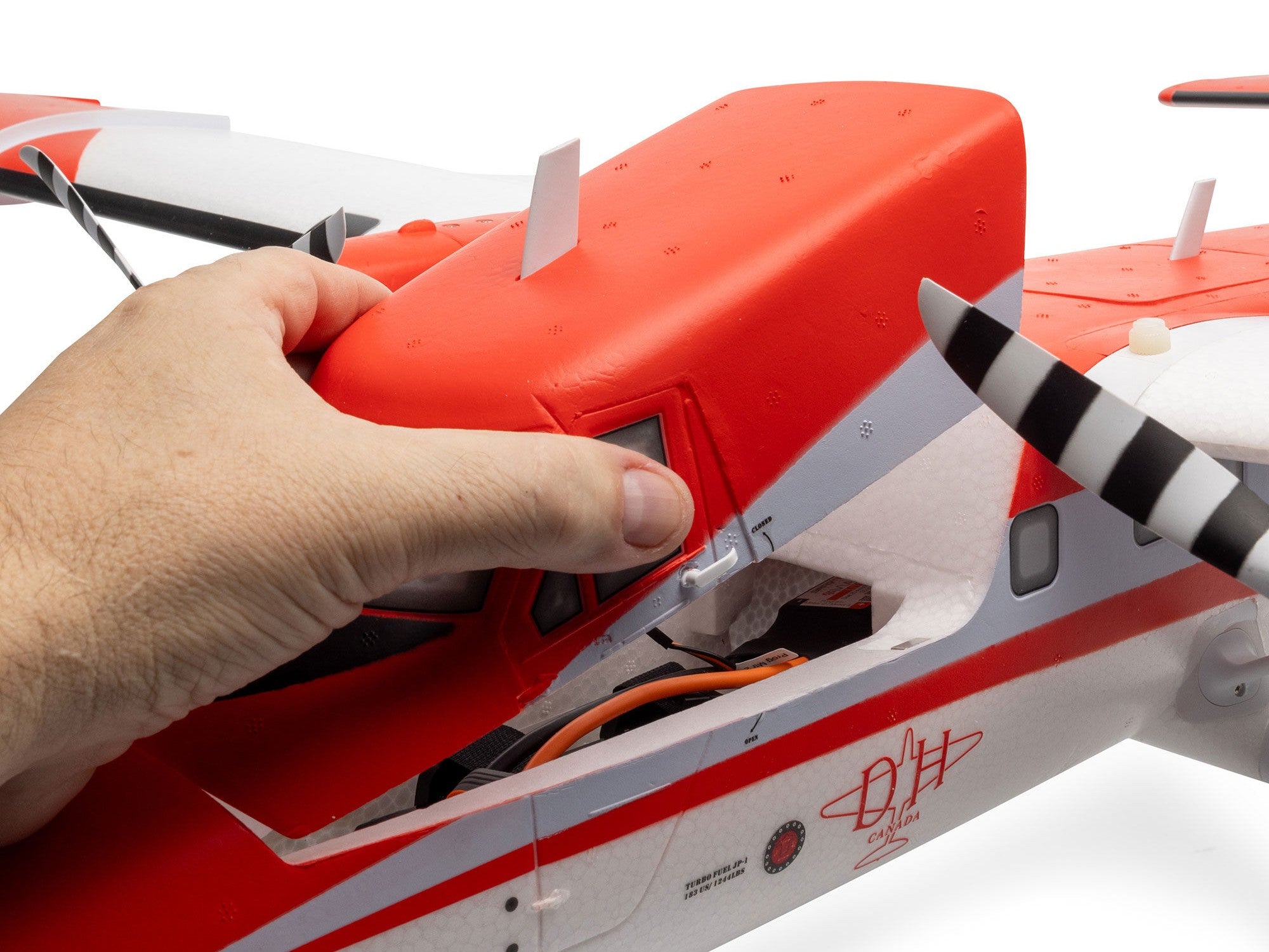 E-Flite DHC-6 Twin Otter 1.4m BNF Basic Combo with Floats Black Friday Special