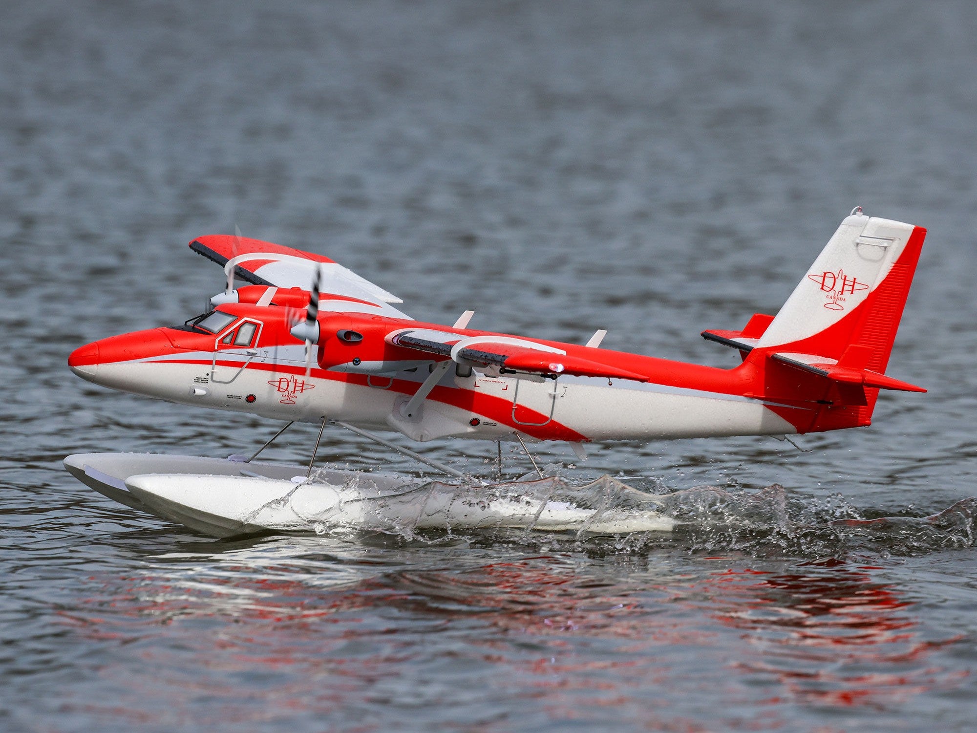 E-Flite DHC-6 Twin Otter 1.4m BNF Basic Combo with Floats Black Friday Special