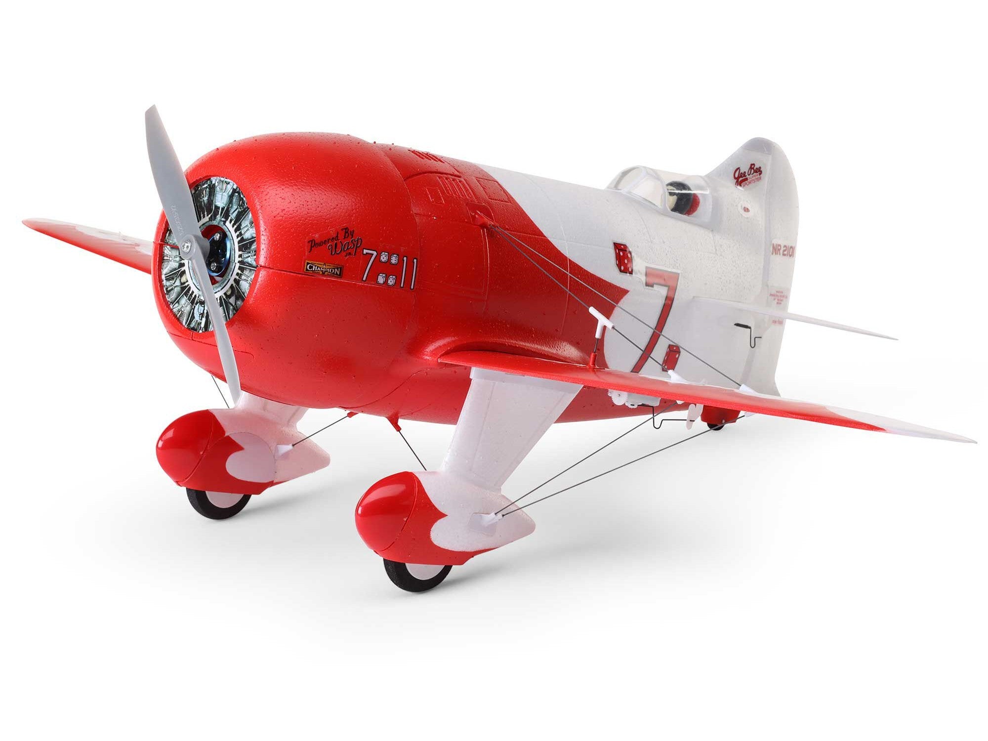 E-Flite UMX Gee Bee R-2 510mm BNF Basic with AS3X and SAFE Select EFLU61500
