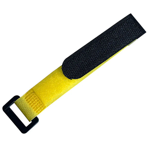 Velcro Battery Strap 200mm with Ring in Yellow