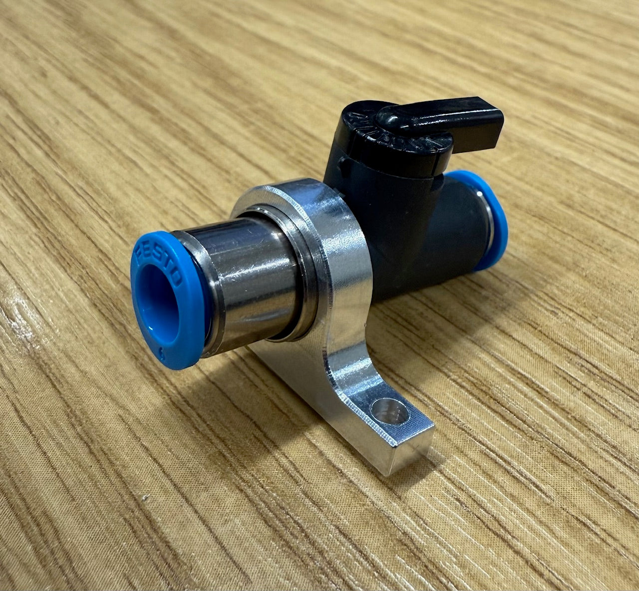Alloy Ball Valve Mount to Suit 4 or 6mm Festo Shutoff Taps Nex-6172