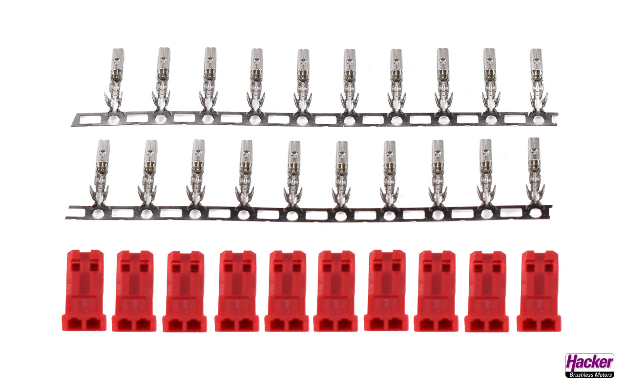 Hacker BEC socket crimp set (10 pieces) A82006