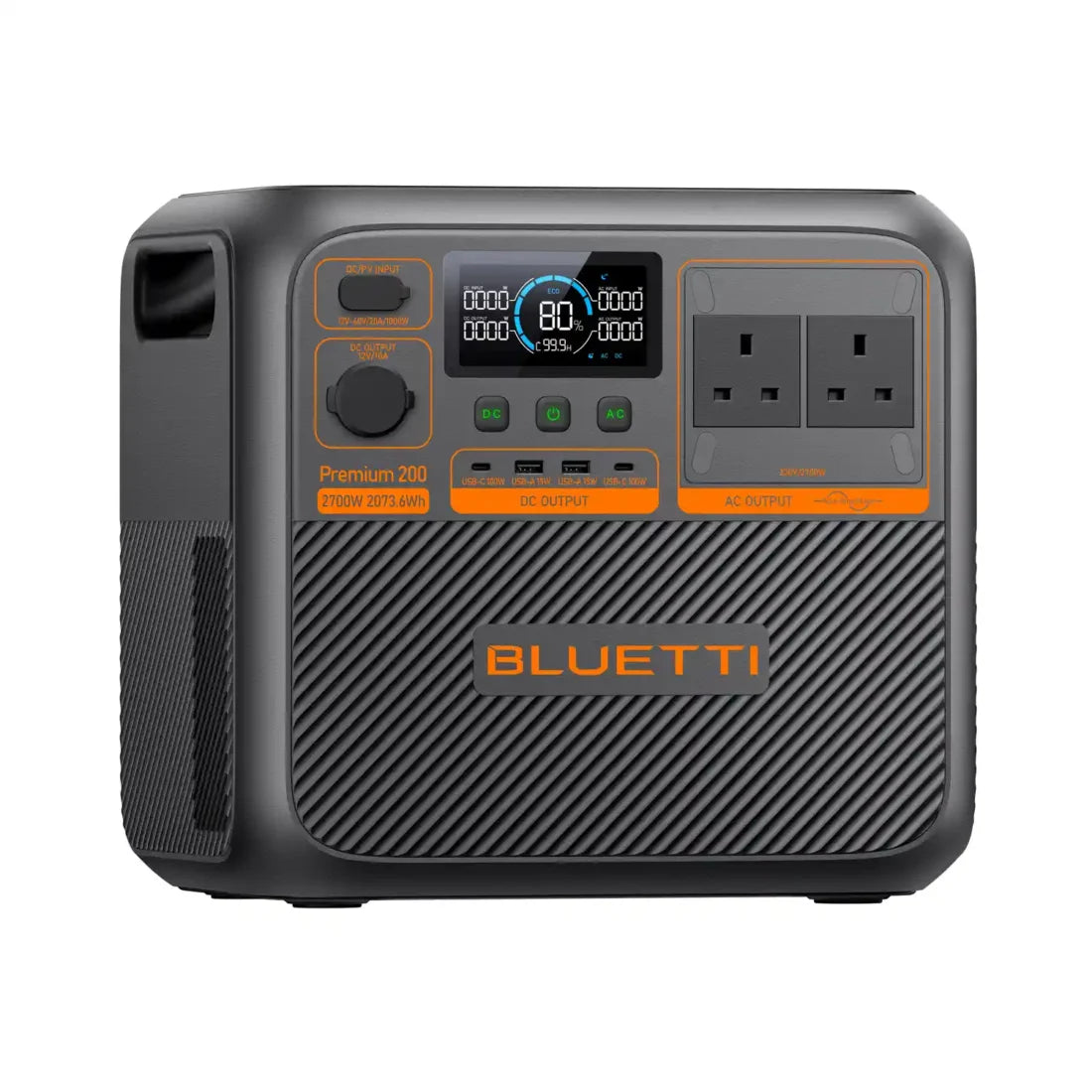 Bluetti Premium 200 V2 Portable Power Station P-PR200V2-UK-GY-BL-0
