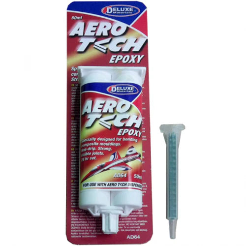 Deluxe Materials Aero Tech 50ml Epoxy AD64 Photo packaging mixing nozzle