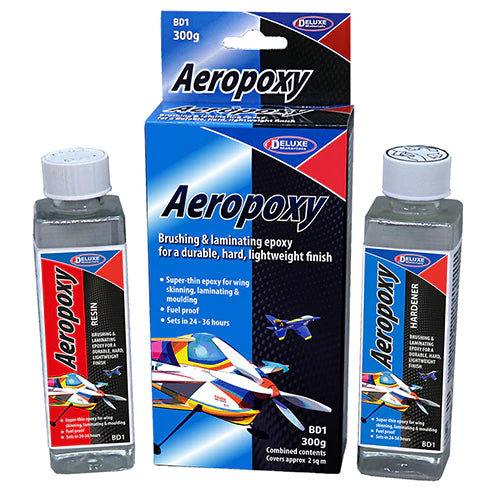Deluxe Materials Aeropoxy Super Thin Epoxy Finishing Resin BD1 New Packaging Box Nexus Models 1