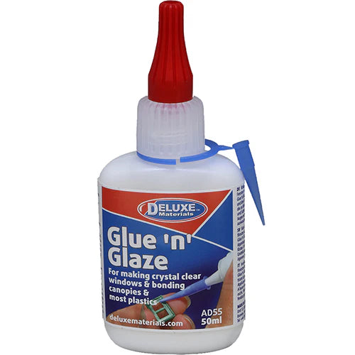 Deluxe Materials Glue 'n' Glaze 50ml AD55 Nexus model Shop Modelling and Models Northampton Packaging