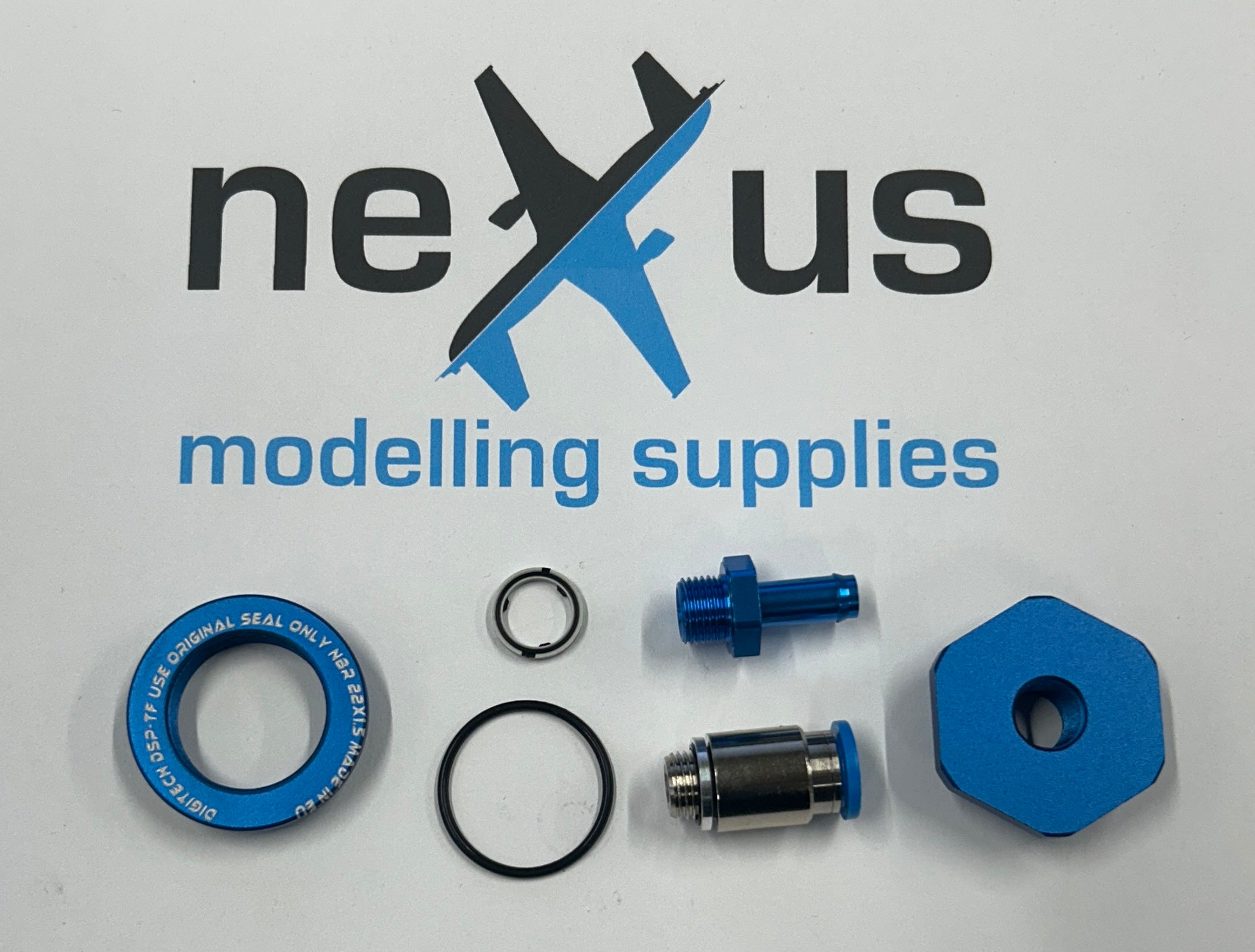 Digitech High Flow Fuel Tank Fitting 8mm Barb with QS 8mm DIGI-TANK-FITTING-8MM-BARB-8MM-QS