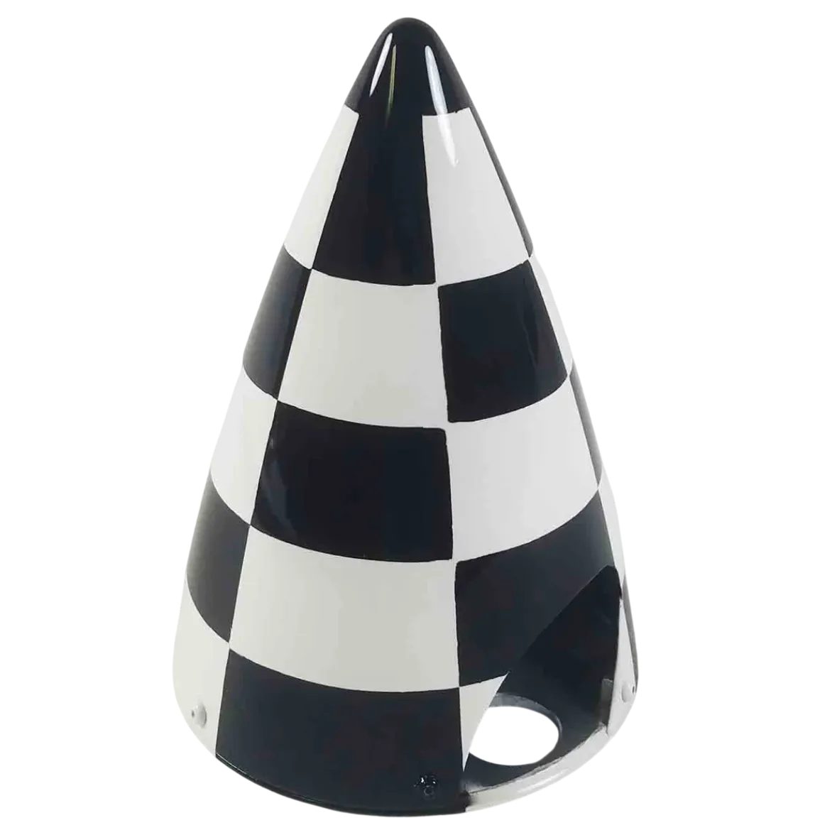 Extreme Flight 5" / 127mm Carbon Spinner - Black/White Checker EF-SPIN-5BWC