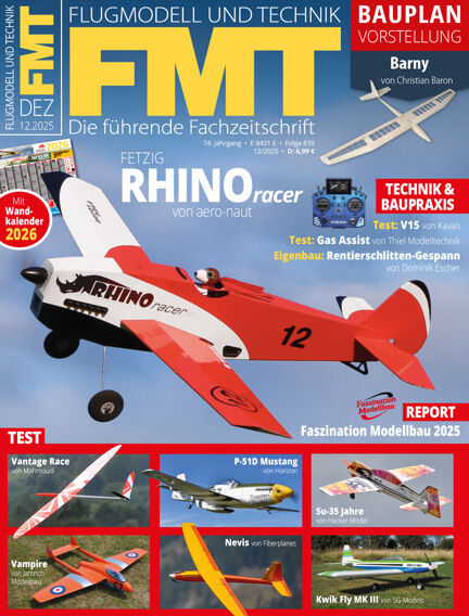 FMT The leading magazine for model airplane enthusiasts from Europe in English 2025/12