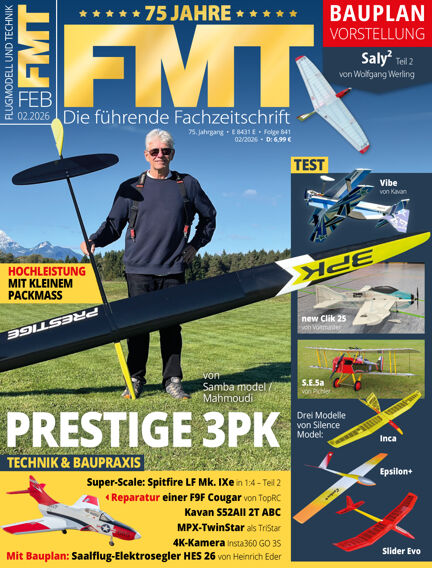 FMT The leading magazine for model airplane enthusiasts from Europe in English 2026/02