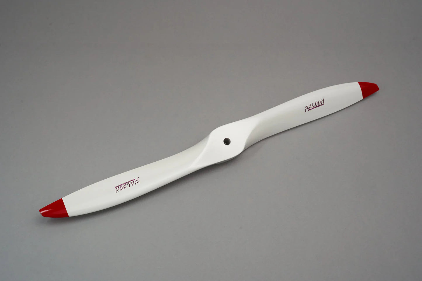 Falcon 19x8" White/Red Tip Beechwood Propeller - Gas