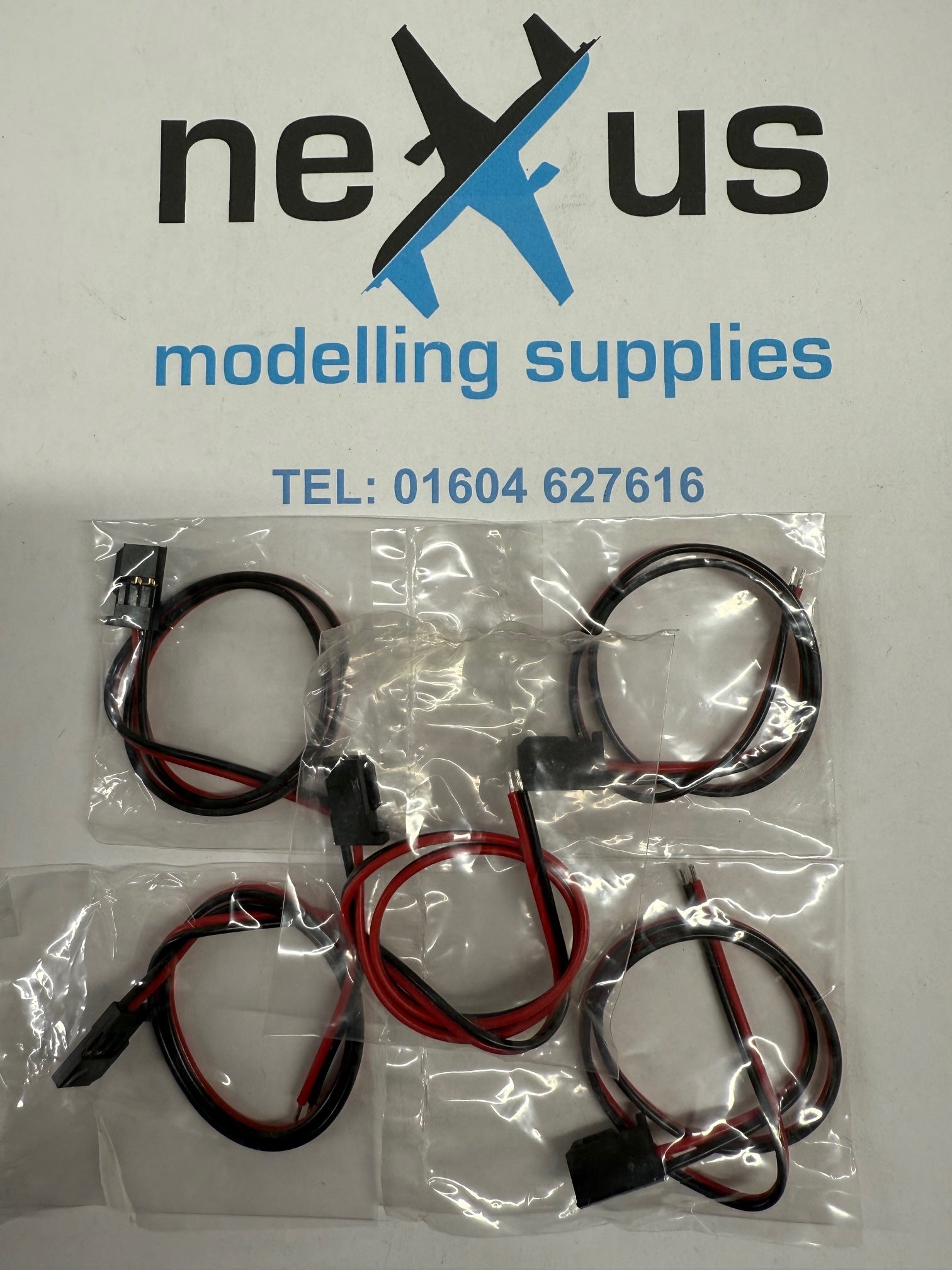 Futaba Power / Battery Lead 300mm Open End 5 Pack