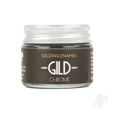 Guild Lane GILD Gilding Enamel Paint Silver Chrome (15ml Jar) GLDGDCH0015