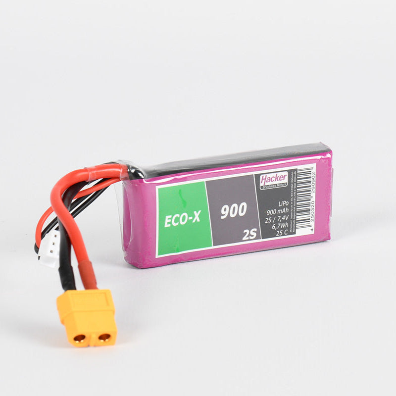 Hacker TopFuel ECO-X 2S 900mAh 25C LiPo Battery XT60 90900241