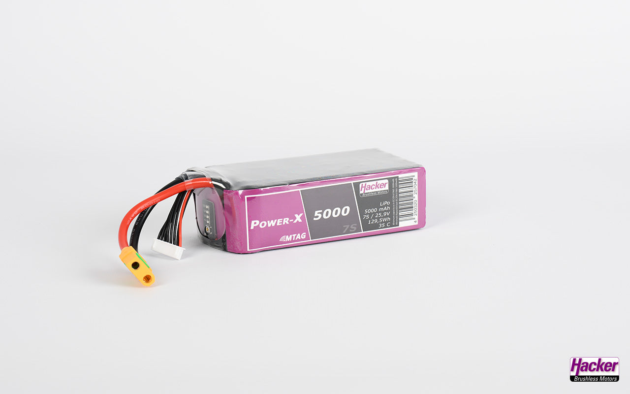 Hacker TopFuel Power-X 7S 5000mAh MTAG 35C LiPo Battery 95000761