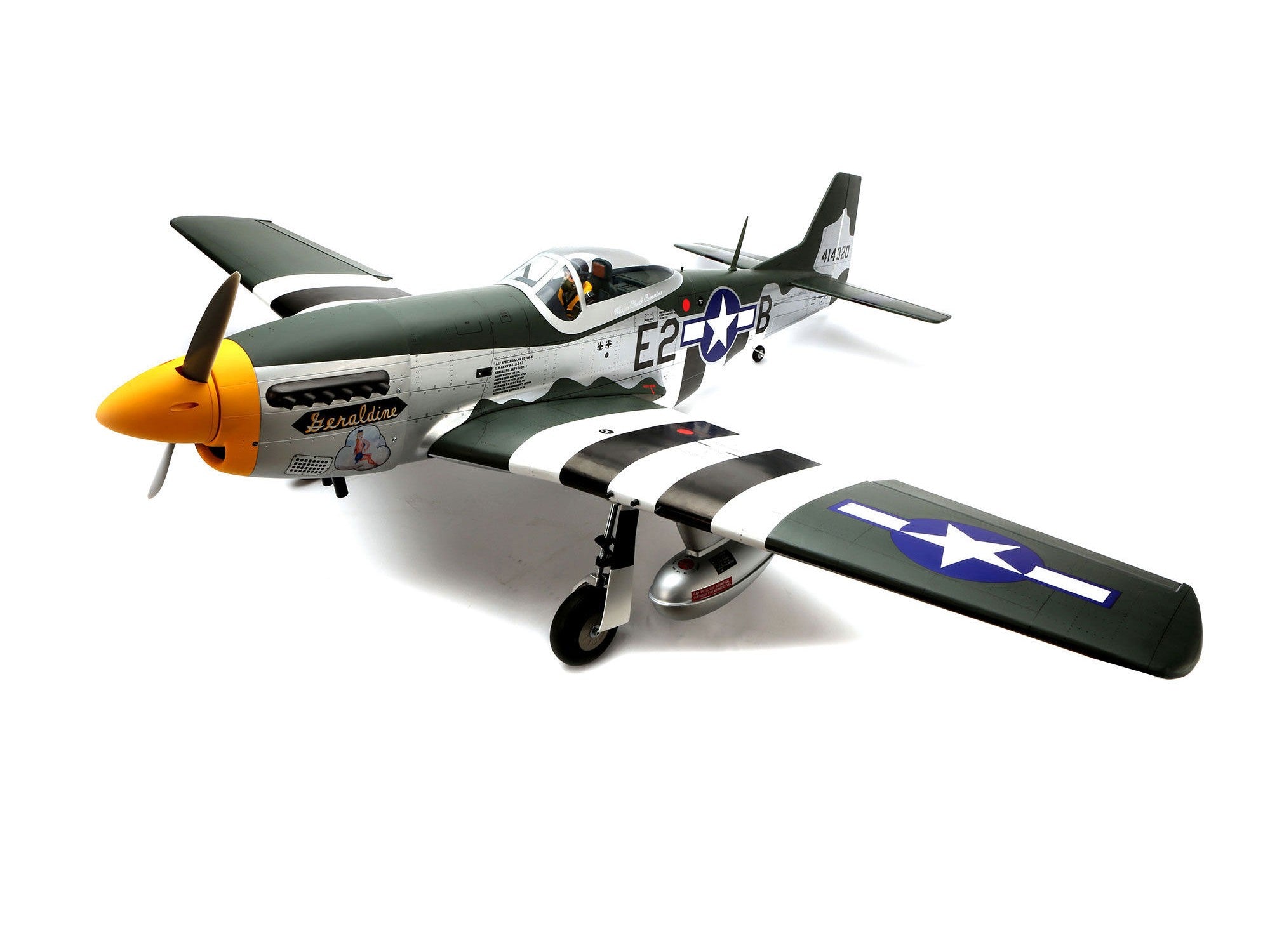Hangar 9 P-51D Mustang 20cc ARF 69.5" HAN2820B Black Friday Special