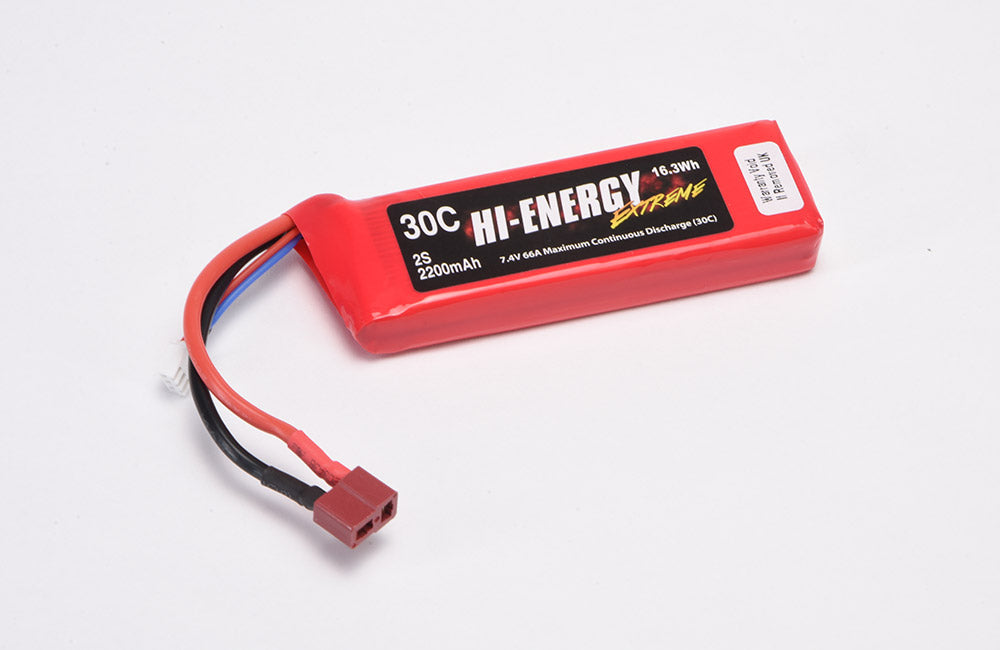 Hi-Energy 2S 2200mAh 30C T-Type O-HE2S220030C-T-TYP