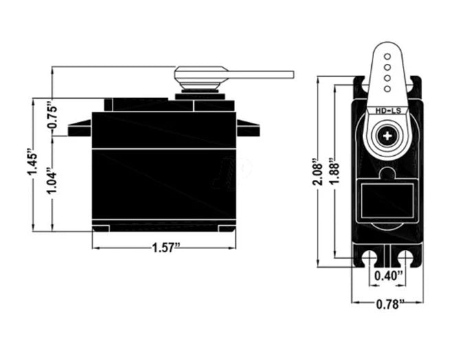 Hitec HS-430BH Standard Analogue Cored Servo 45.5g 5kg 0.14s 6.0V - 7.4V 2213262
