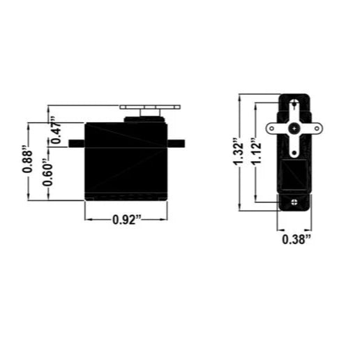 Hitec HS-45HB Ultra Micro Analogue Cored Servo 8g 1.2kg/0.12s 4.8V - 6.0V 2212040