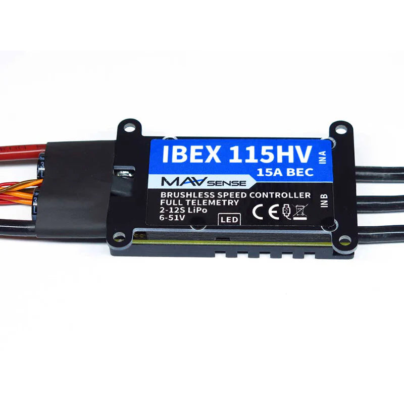 IBEX 115 HV 15A BEC Advanced Speed Controller With Integrated Telemetry