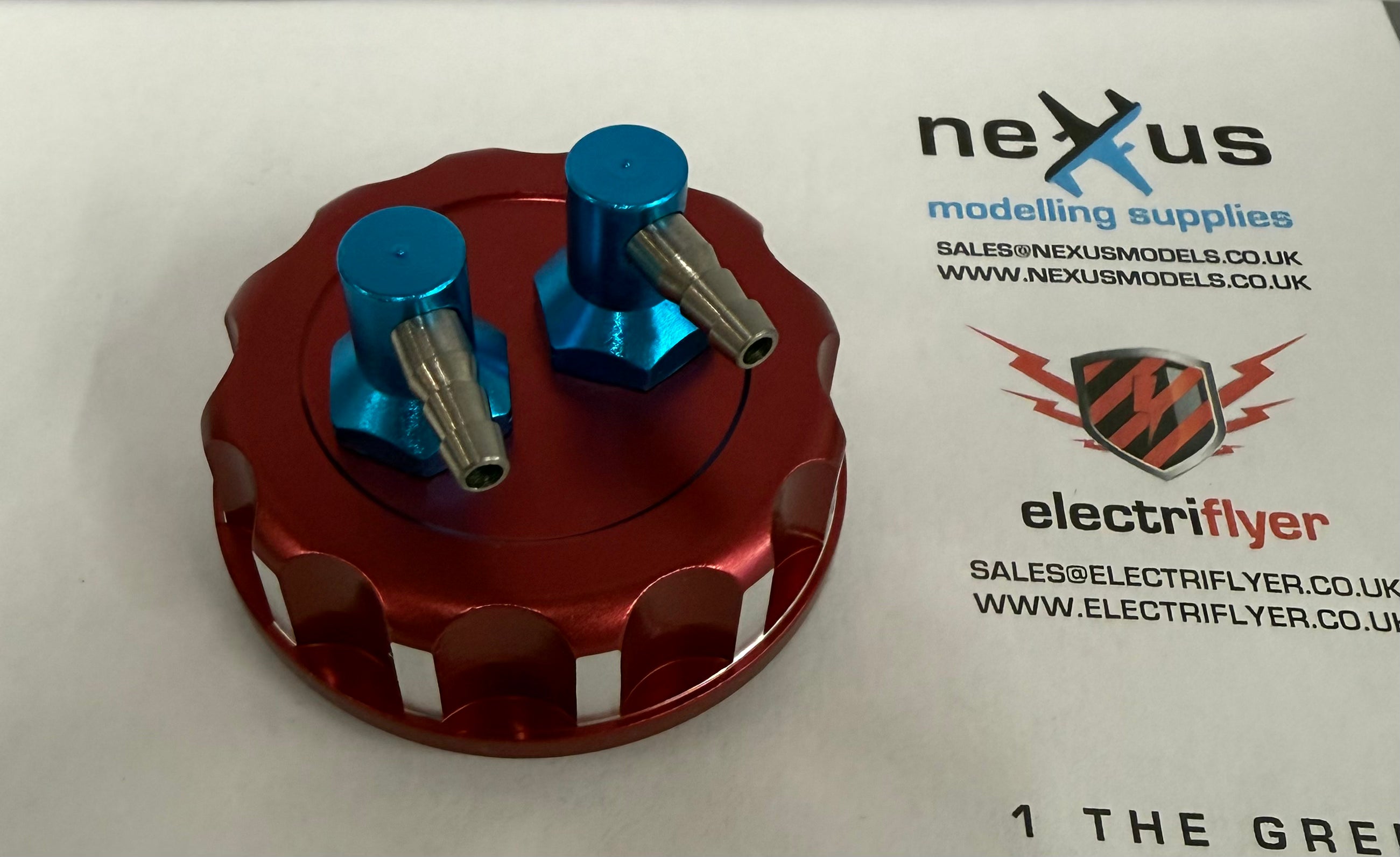 Alloy CNC Fuel Tank / Filler Cap For Petrol or Glow Fits Most Cans