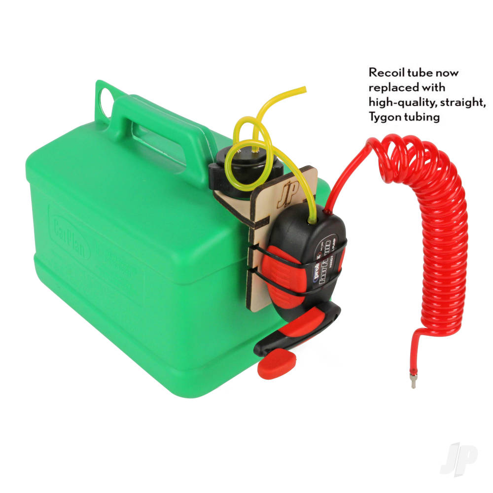 J Perkins Fuel Caddy Fueling System Green Petrol 5 Litres Can JPDA0001 showing tank and fueling system fitted