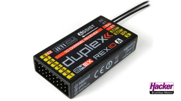 Jeti Duplex 2.4EX Receiver REX10 Assist JDEX-RR10A