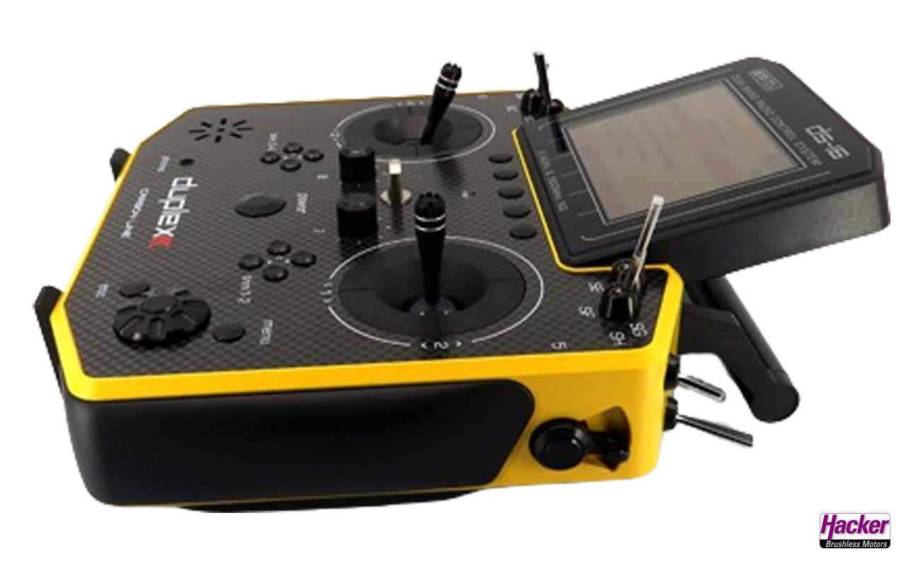 Jeti Duplex DS-16 Mk2 NG Carbon Line Yellow Transmitter Multimode DS16 with Rex 10 Receiver