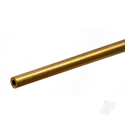 K&S Metals 1/8 Brass Round Tube, .029 Wall (12in long) KNS8205