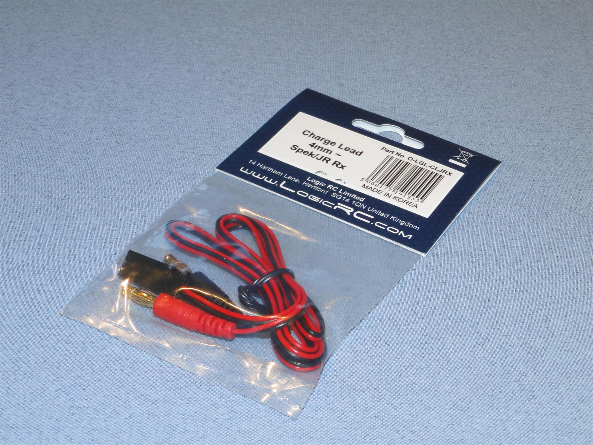 Logic Charge Lead : 4mm~Spek/JR Rx O-LGL-CLJRX