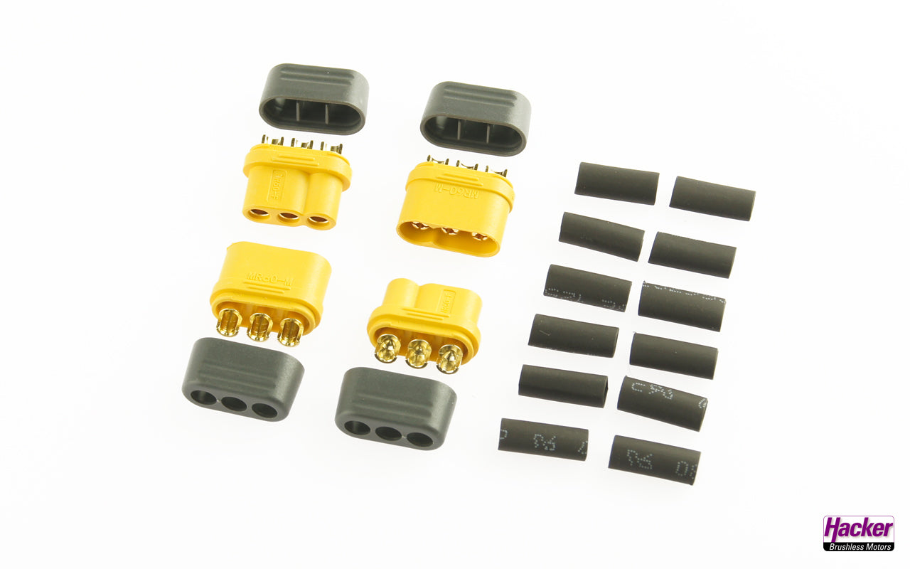 MR60 connector, plugs & sockets (2 pairs)