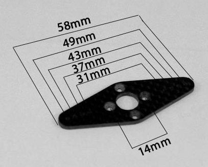 Nexus Carbon Fiber Servo Arm 58mm NEX032-00602