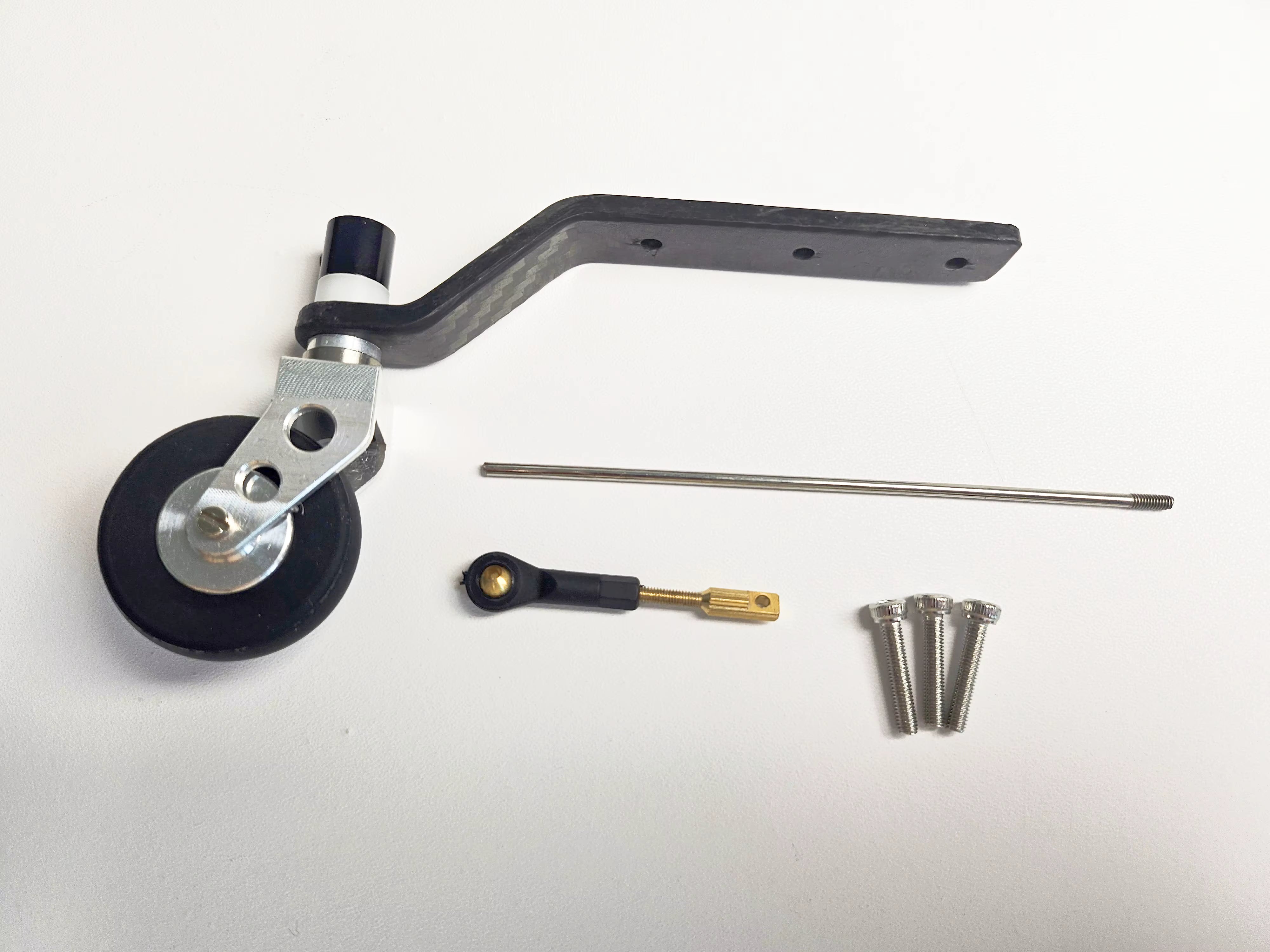 Nexus Carbon Fibre Tail Wheel Landing Gear for 20-40cc Pull Rod Style