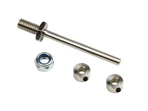 Nexus Steel Axle Shaft with Two Chocks & One Stop Nut M6xD4xL40MM