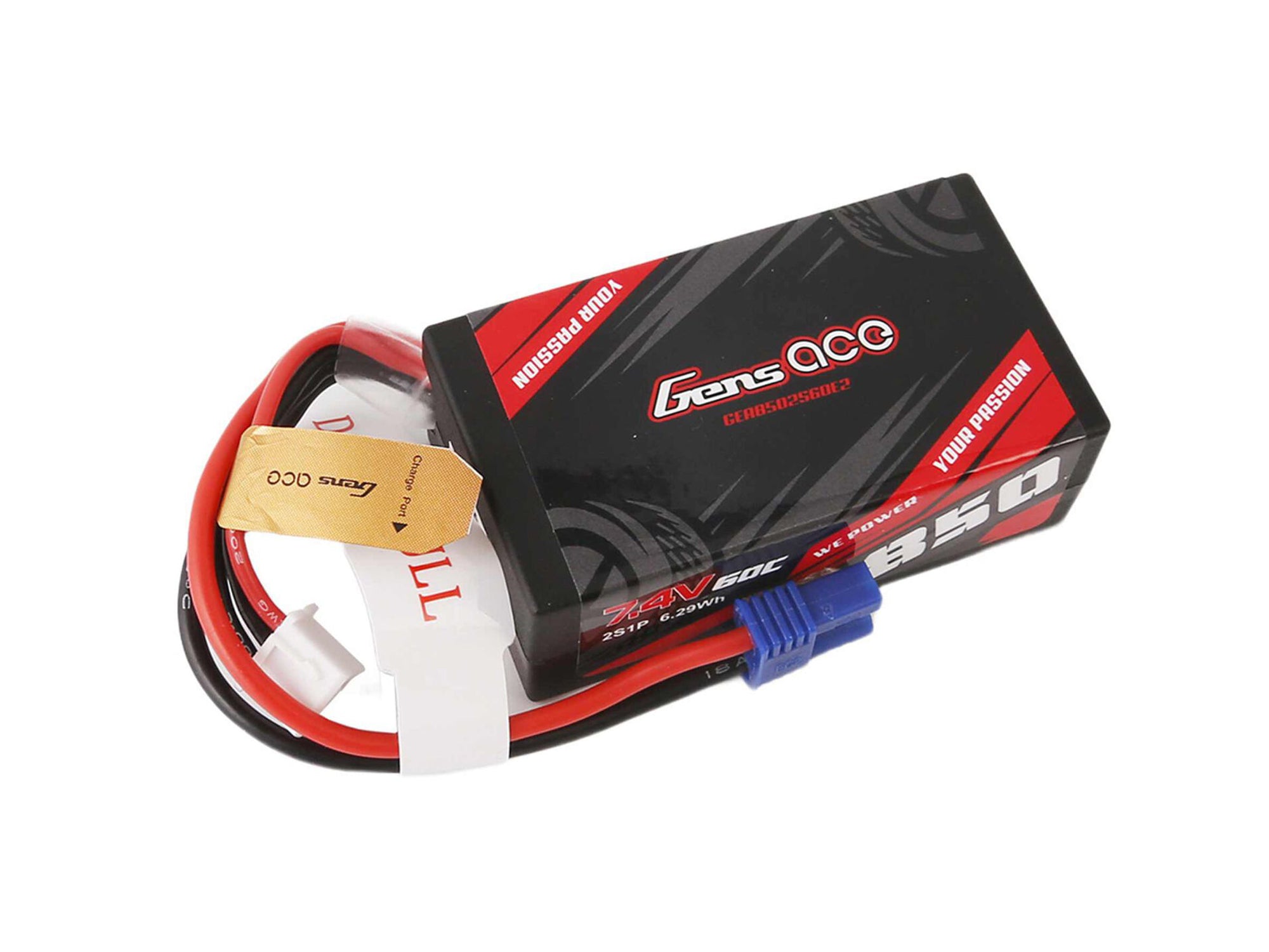 Gens Ace Li-Po Car 2S 7.4V 850mAh 60C with EC2 GC2S0850-60E2
