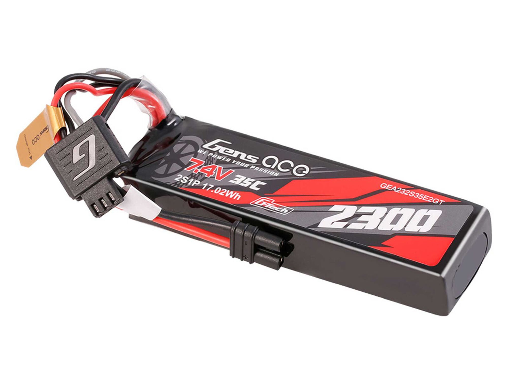 Gens Ace Li-Po G-Tech 2S Car 7.4V 2300mAh 35C with EC2 (GROM) GTC2S2300-35E2