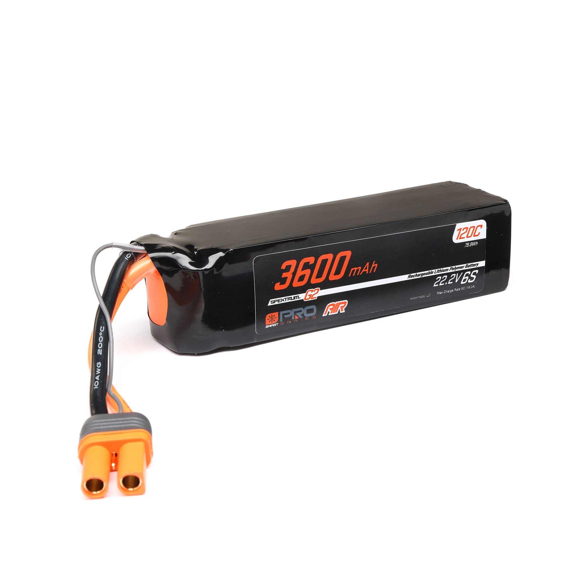 Spektrum 22.2V 3600mAh 6S 120C Smart G2 Pro Air LiPo Battery: IC5 SPMX-1069