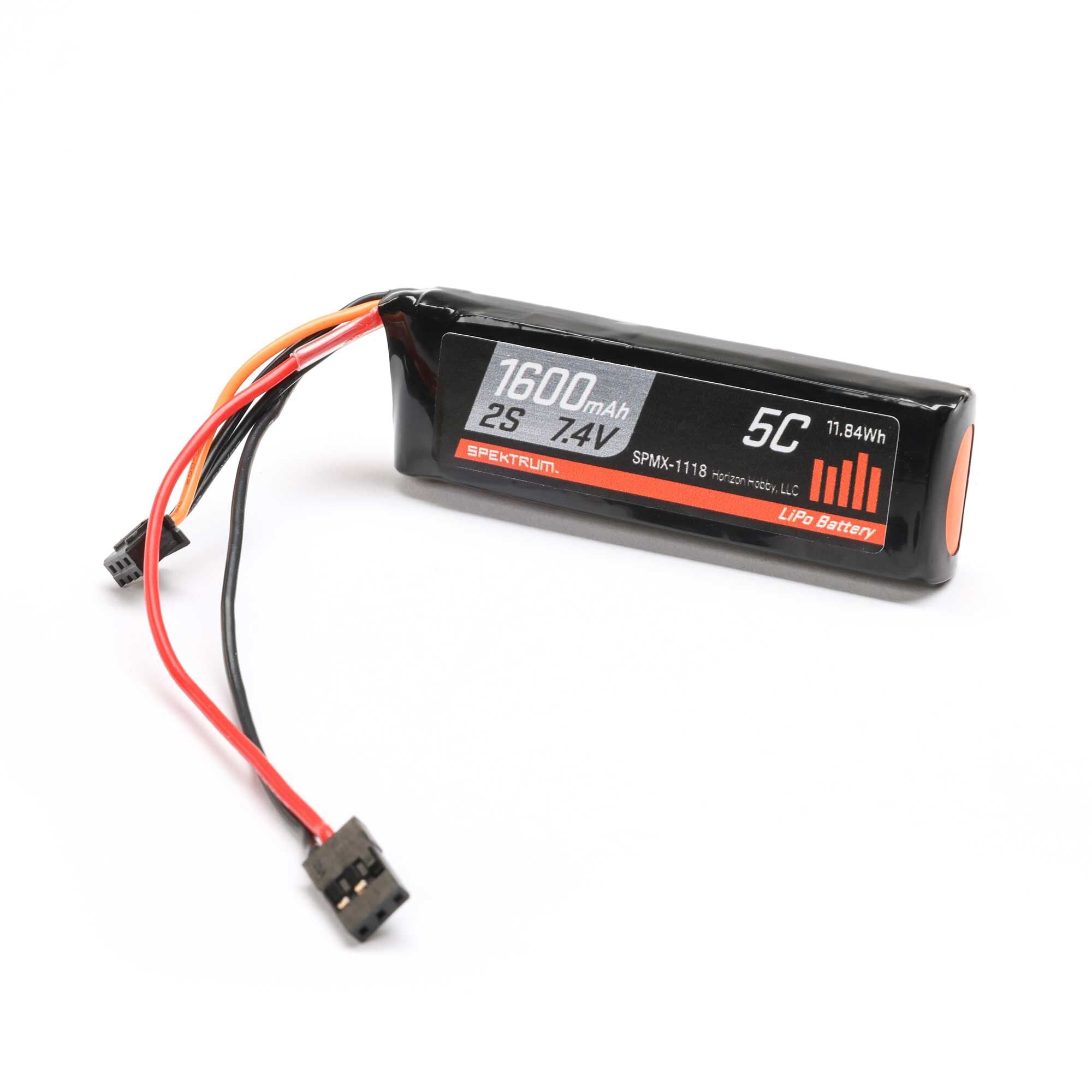 Spektrum 7.4V 1600mAh 2S 5C Receiver LiPo Battery SPMX-1118