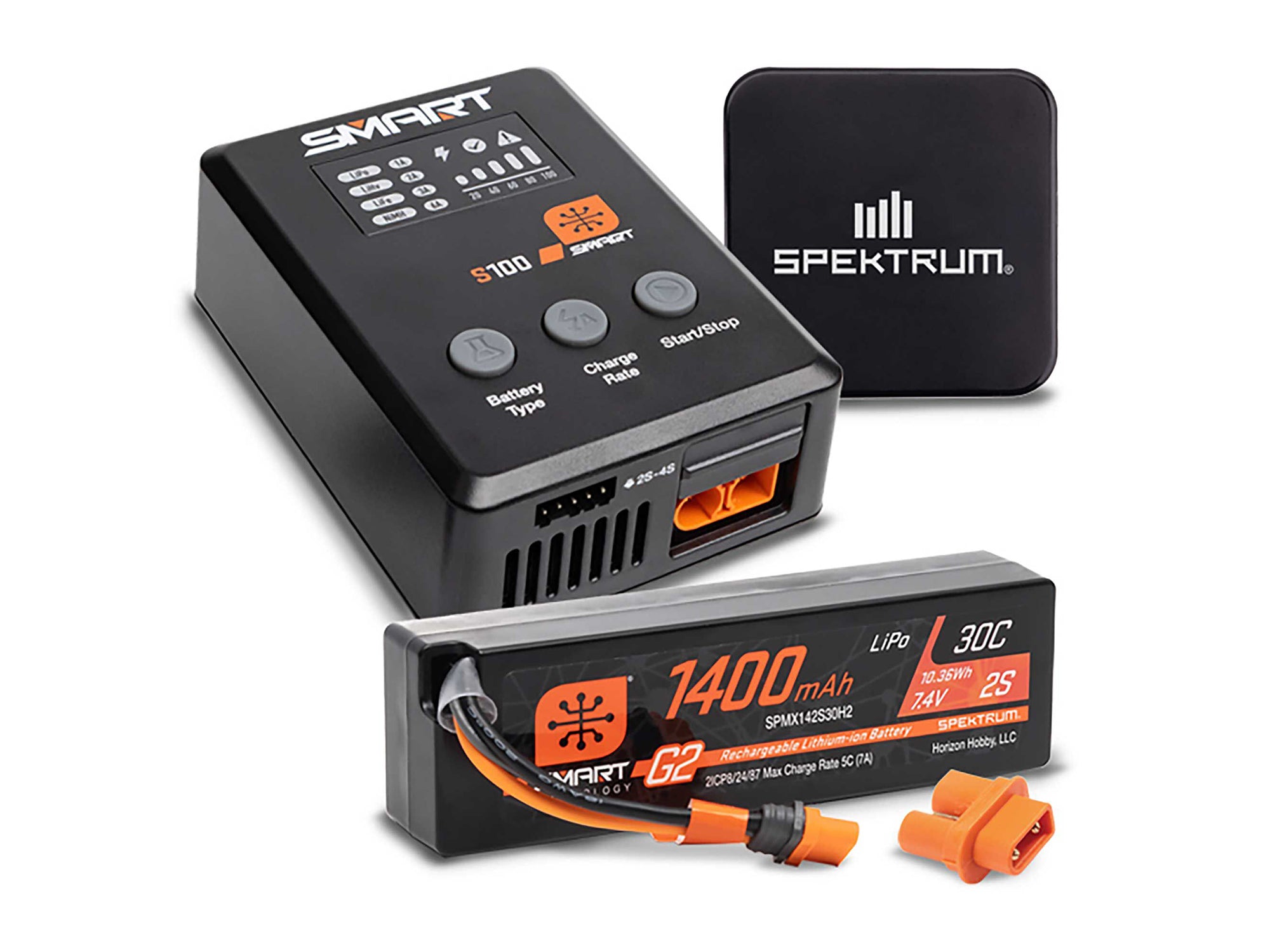 Spektrum Smart Powerstage Surface Bundle: 1400mAh 2S 30C LiPo Battery SPMXPSS215I