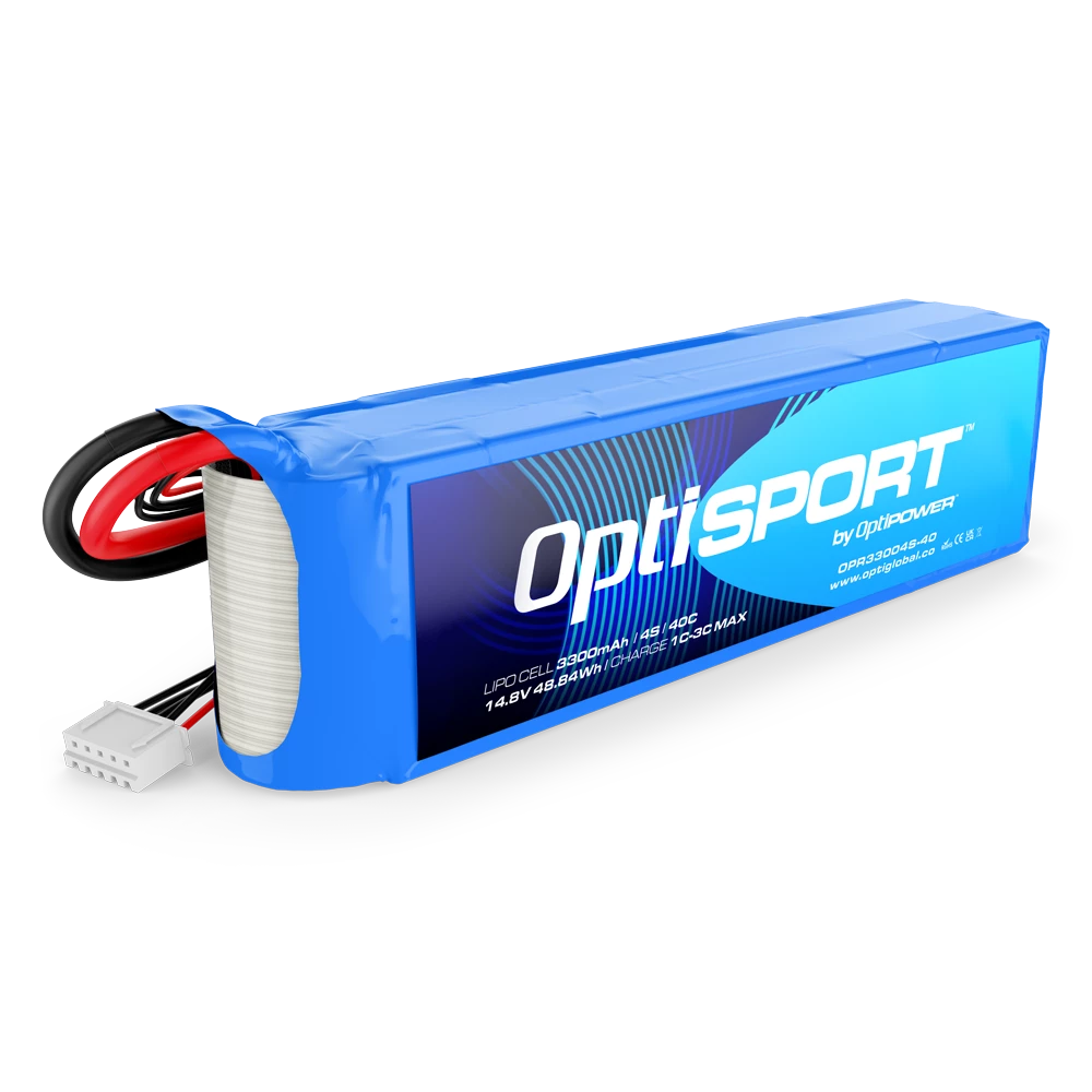 Optisport 4S 14.8v 3300mAh 40C LiPo Battery OPR33004S-40