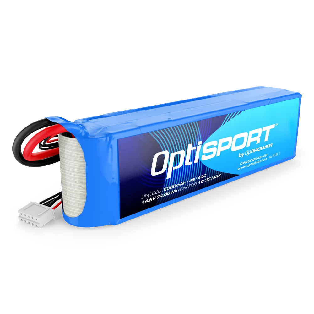 Optisport 4S 14.8v 5000mAh 40C LiPo Battery OPR50004S-40