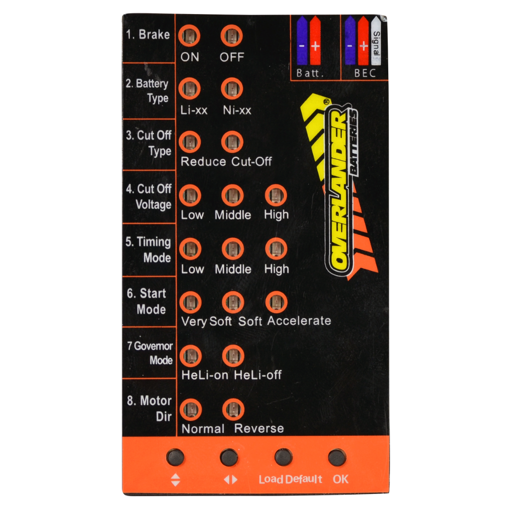 OVERLANDER XP2 ESC PROGRAM CARD 2614