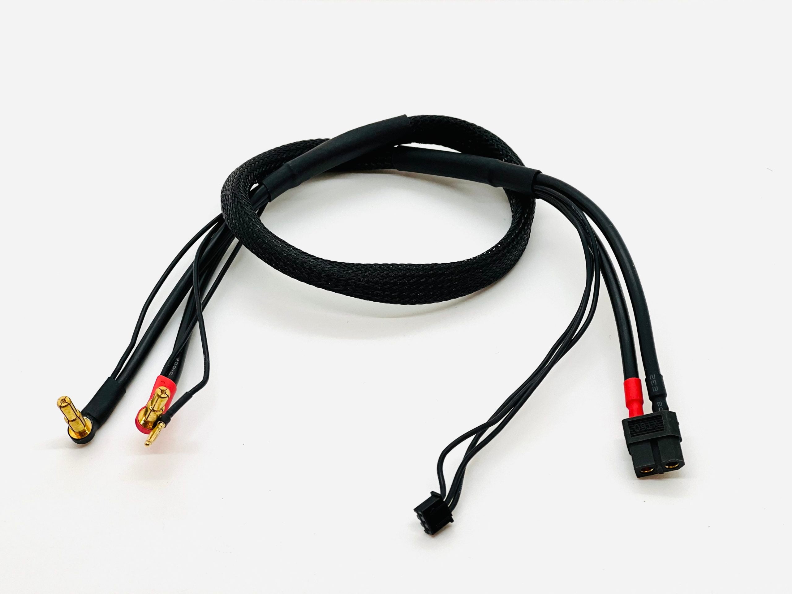 Optipower Race Pack Charge Lead - XT60 to Bullet - Black