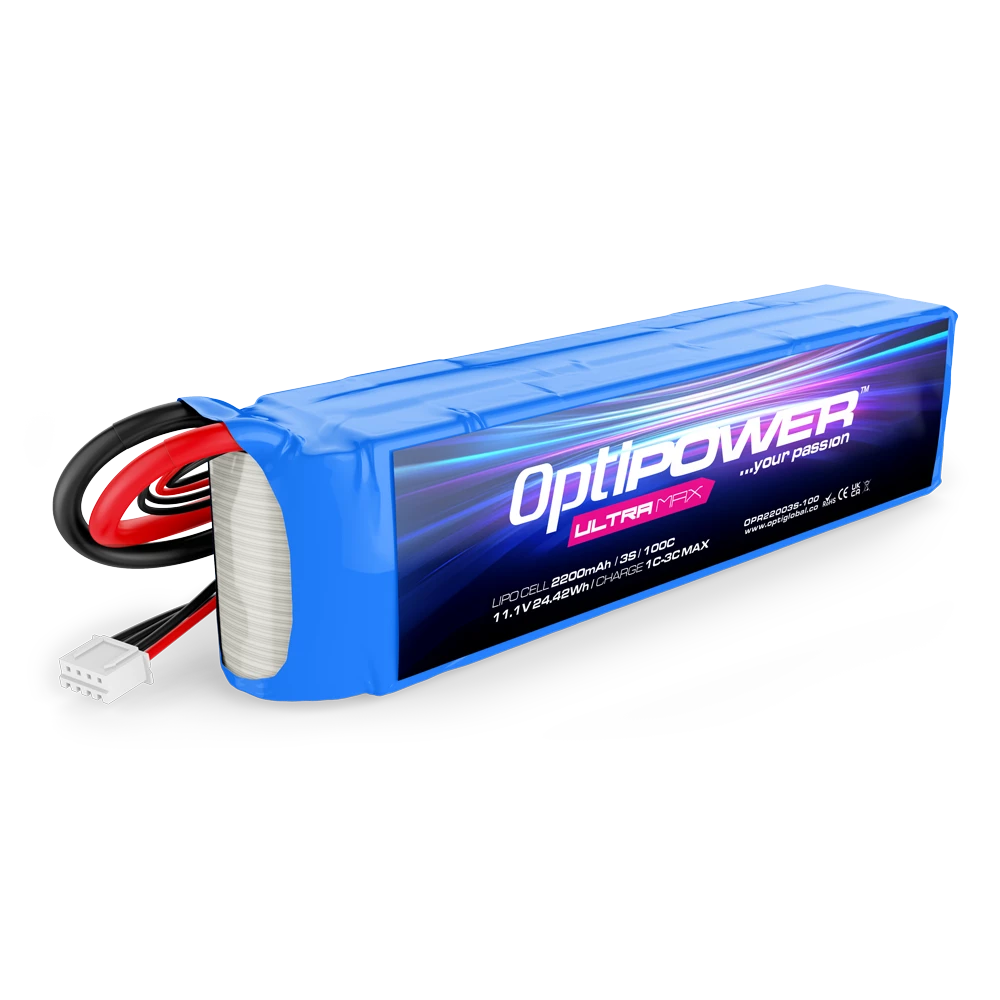 Optipower Ultra Max LiPo 2200mAh 3S 100C OPR22003S-100 Nexus Modelling Supplies Models Northampton Model Web Website Site Webshop Shop Webstore Store