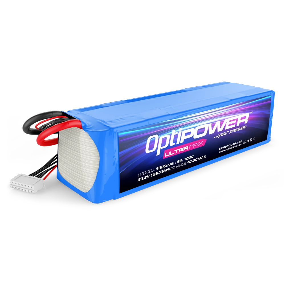 Optipower Ultra Max LiPo 5800mAh 6S 100C OPR58006S-100 Nexus Modelling Supplies Models Northampton Model Web Website Site Webshop Shop Webstore Store