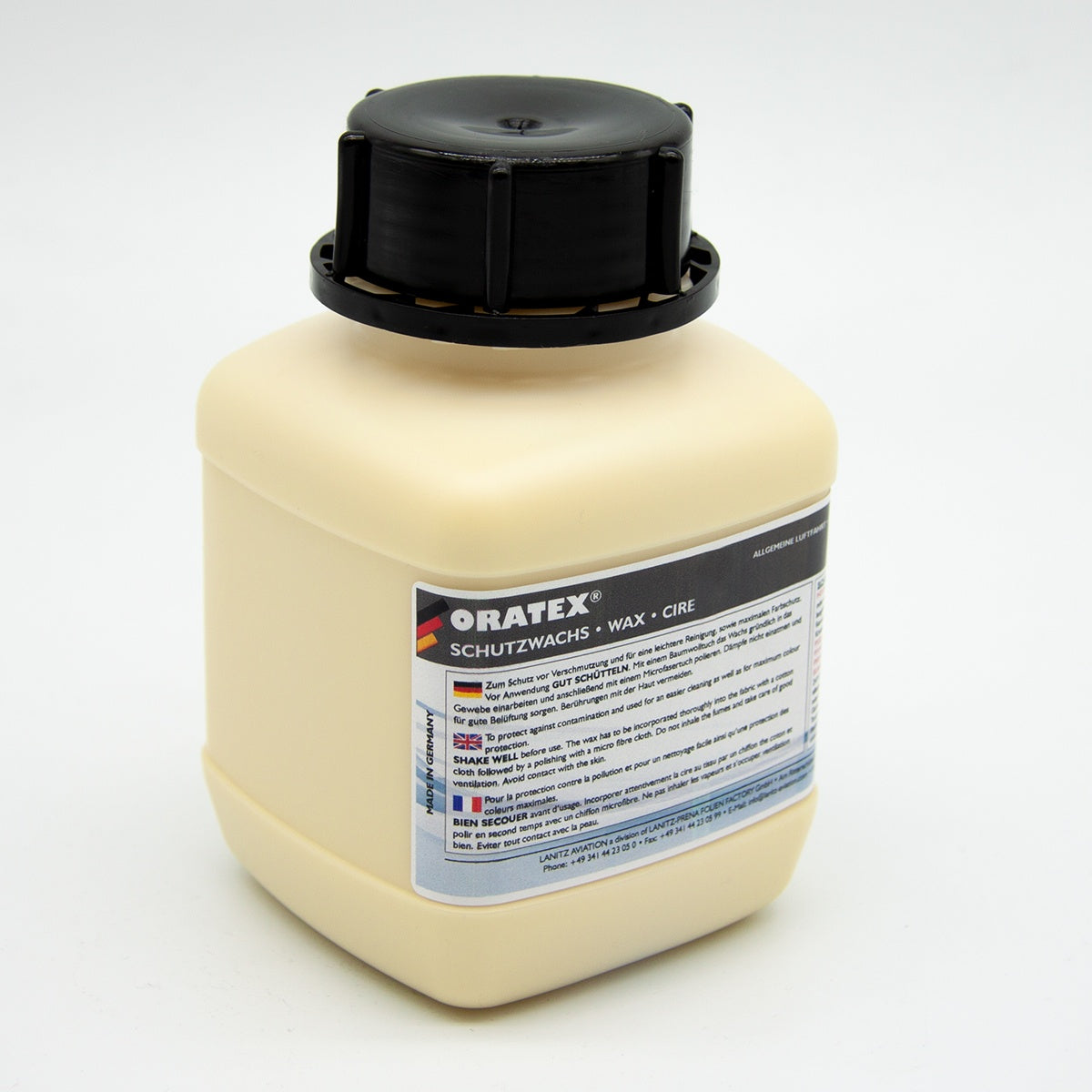 Oracover Oratex Wax (450ml) 8240 in square bottle cube